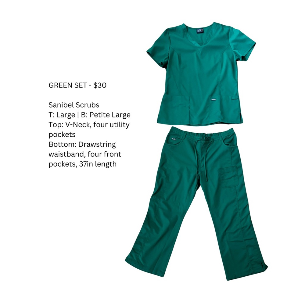 SANIBEL SCRUBS GREEN SET